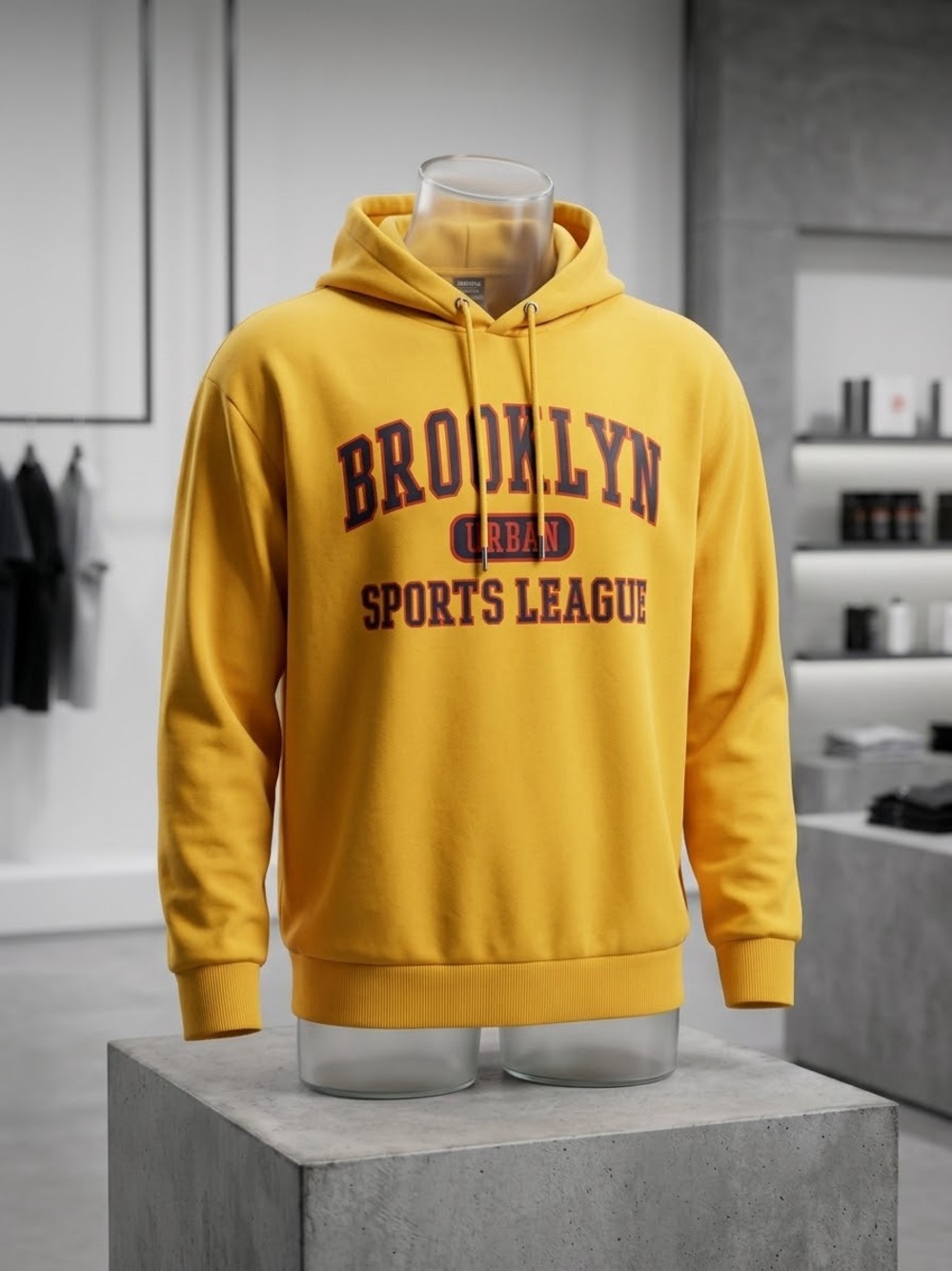 Divided Yellow 'Brooklyn Sports League' Hoodie